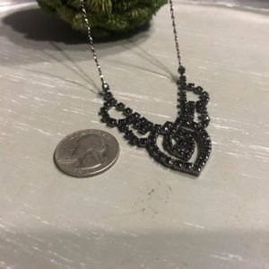 Black Rhinestone Necklace